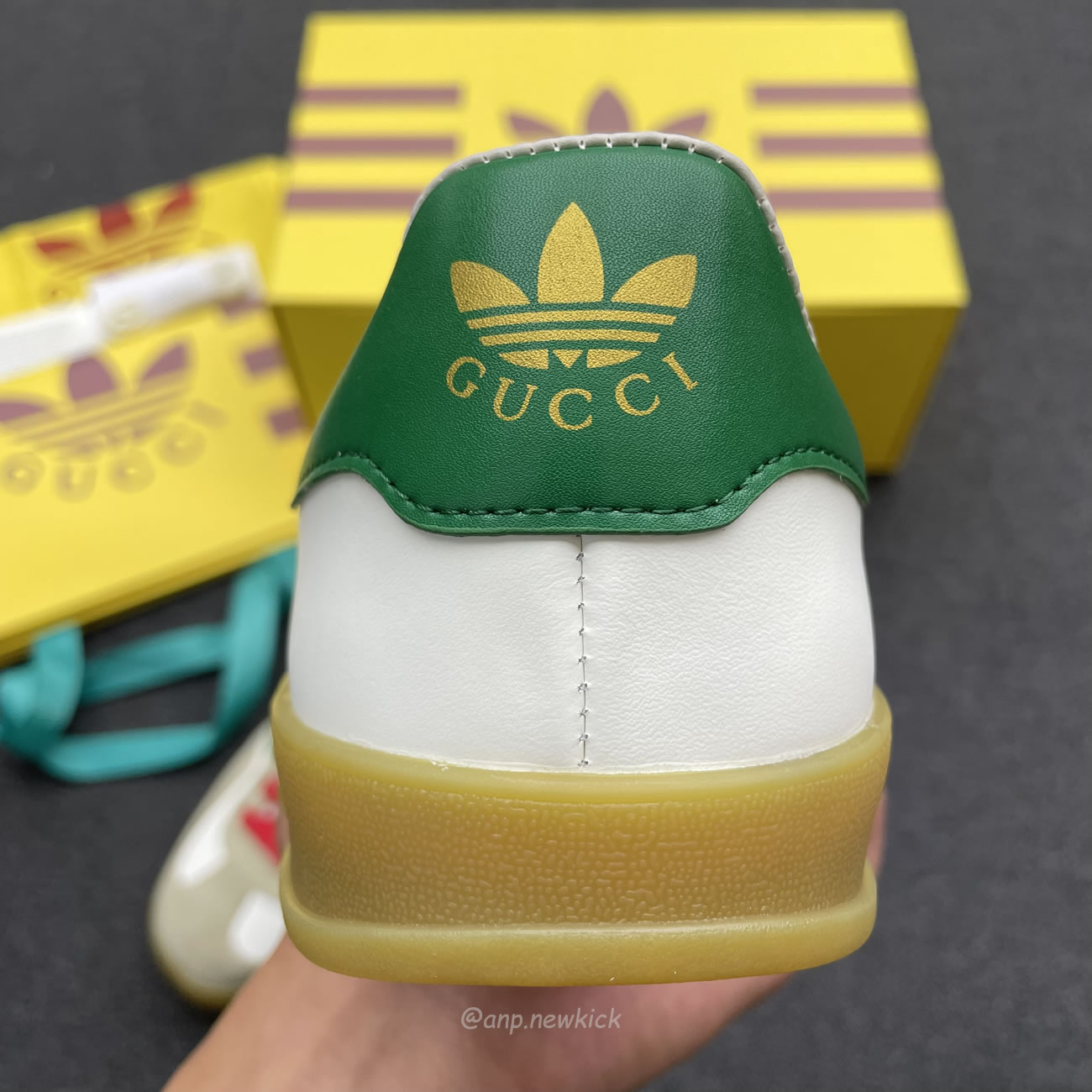 Adidas X Gucci Gazelle White Green Red 726487 Aaa43 9547 (13) - newkick.app